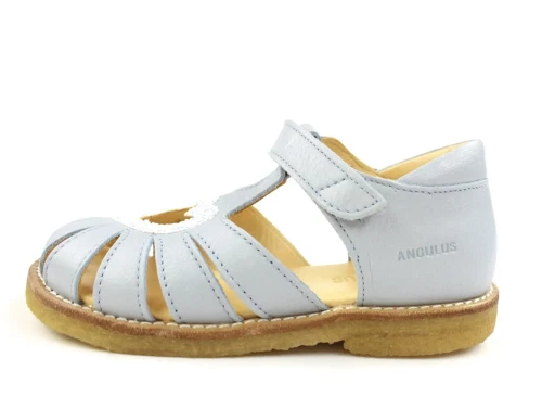 Angulus ice blå sandal med hjerte og glitter